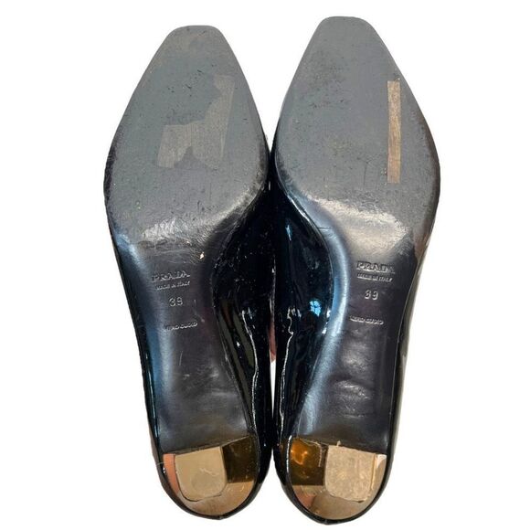 Prada Black and Gold Heels - Picture 9 of 10